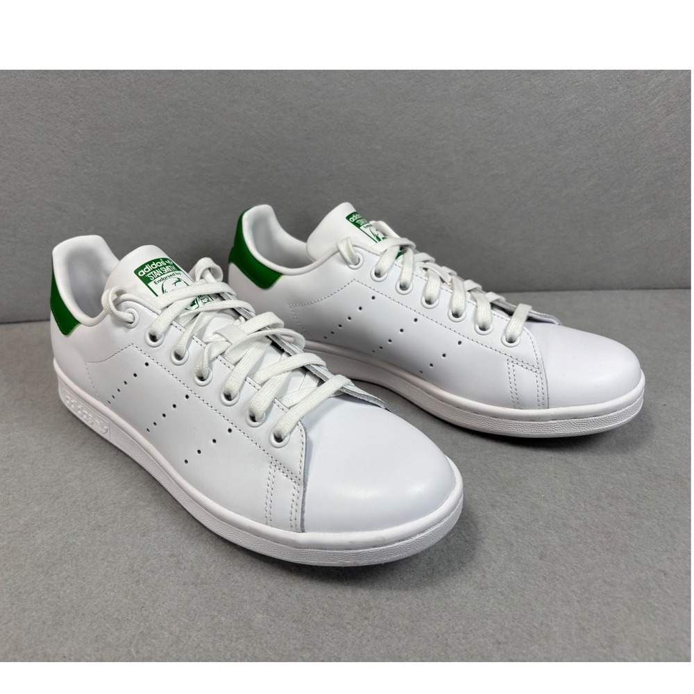 NWOB Authentic ADIDAS STAN‎ SMITH White/Green Leather Men's 8 M